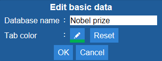 Edit basic data