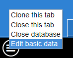 Tab menu