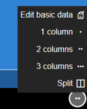 Tab menu