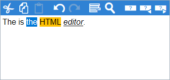 HTML editor